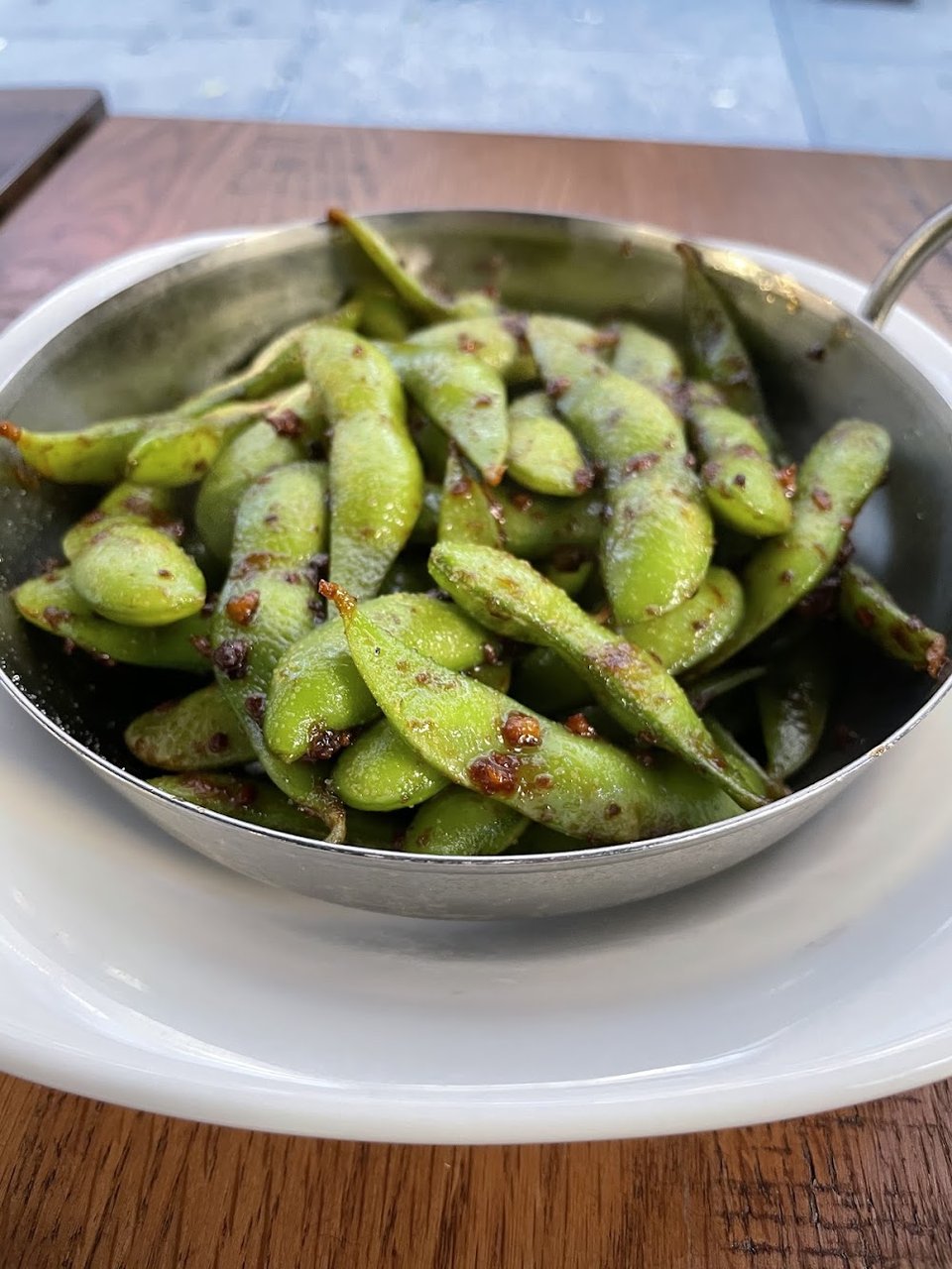 Spicy Garlic Edamame